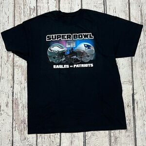 New England Patriots vs Philadelphia Eagles Super Bowl LII Tee Tshirt